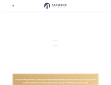 Tablet Screenshot of preservepropertiesllc.com